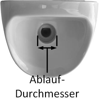 Urinal Ablaufdurchmesser