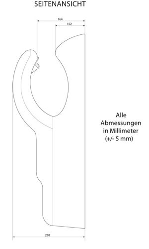 Seitenansicht Montageskizze Airblade AB05