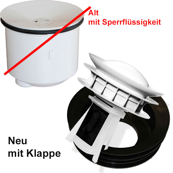 Waterless Urinal Geruchsverschluss gegen WaterSave Verschluss tauschen